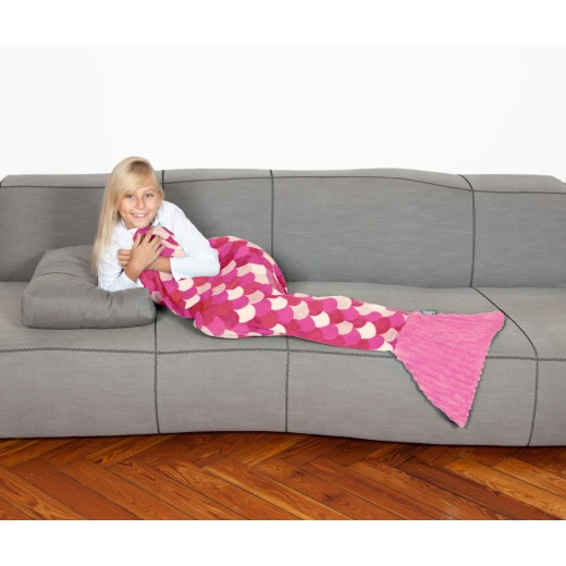 Kanguru The Sirena Kids Fleece mermaid blanket - Pink Kanguru The Sirena Kids Fleece mermaid blanket - Pink