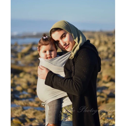 Baby Wrap Carrier - Beige - Image 6