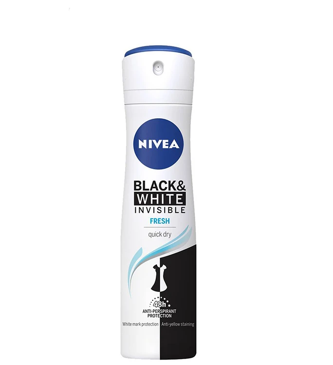Nivea Deodorant Anti Perspirant Black & White Pure - 150mL - نيفيا