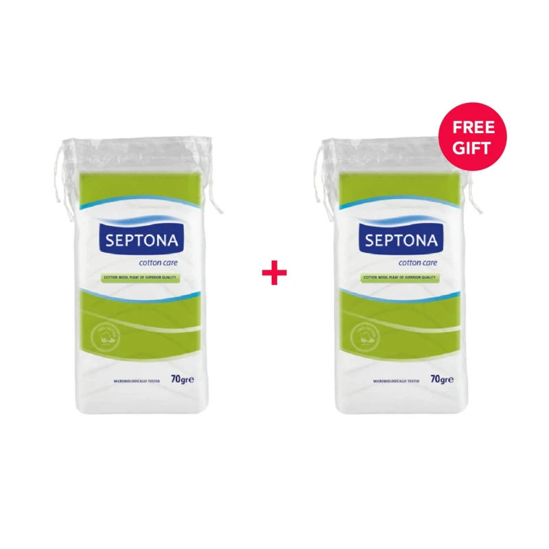 Septona Cotton Wool 70 gr - White Friday Offer - Buy 1 Get 1 Free - سيبتونا