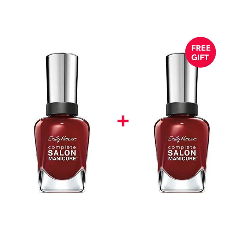 Sally Hansen Complete Salon Manicure, Red Zin - White Friday Offer - Buy 1 Get 1 Free - سالي هانسن