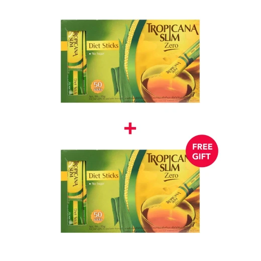 Tropicana Slim Zero Calorie Sweetener 50pc - White Friday Offer - Buy 1 Get 1 Free