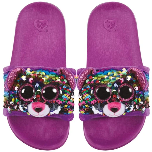 Ty Flippable Fashion Slides - Dotty - Size Medium (1-3) Ty Flippable Fashion Slides - Dotty - Size Medium (1-3)