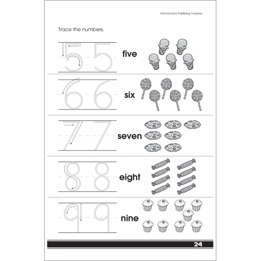 School Zone - Get Ready for Kindergarten Workbook - Ages 3 to 6 - سكول زون - Image 3