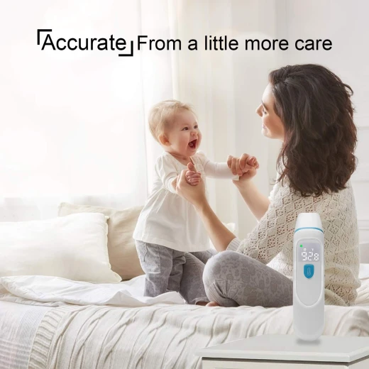 Ear Forehead Thermometer Baby Temporal Thermometer Digital Medical Thermometer for Fever, Infrared Thermometer for Kids Baby and Adult - دمية - Image 6