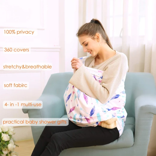Hicoco Nursing Cover Carseat Canopy - Baby Breastfeeding Cover - هيكوكو - Image 2