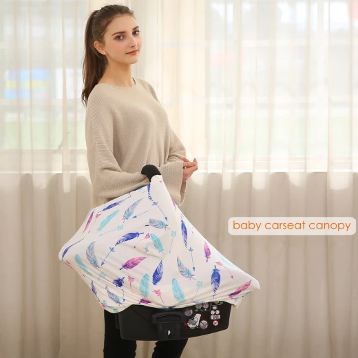 Hicoco Nursing Cover Carseat Canopy - Baby Breastfeeding Cover - هيكوكو - Image 4