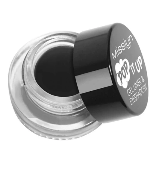 Misslyn Pop It Up Gel Liner & Eyeshadow No.01 Black - ميسلين كوزمتكس