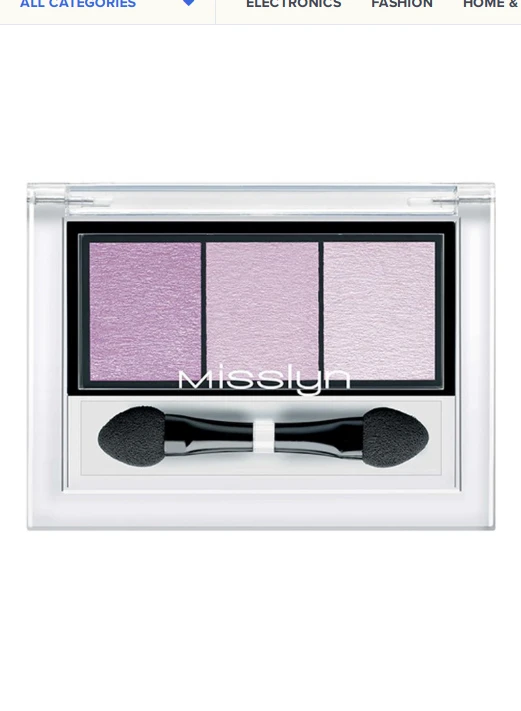 Misslyn High Shine Trio Eyeshadow No.27 Cinderella - ميسلين كوزمتكس