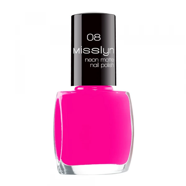 Misslyn Neon Matte Nail Polish No. 08 Fluorescent Paint - ميسلين كوزمتكس