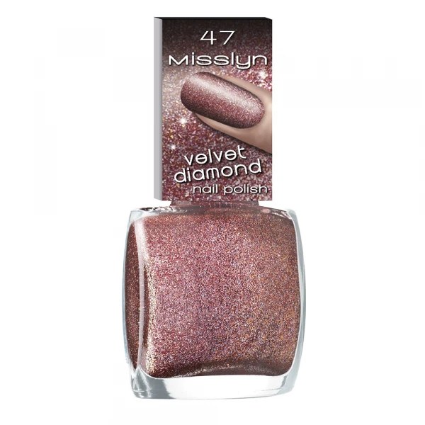Misslyn Velvet Diamond Nail Polish No. 47 Bright Love - ميسلين كوزمتكس