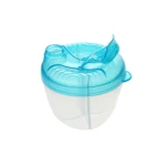 Potato Portable Four Compartment Milk Powder Box, Blue - بوتاتو