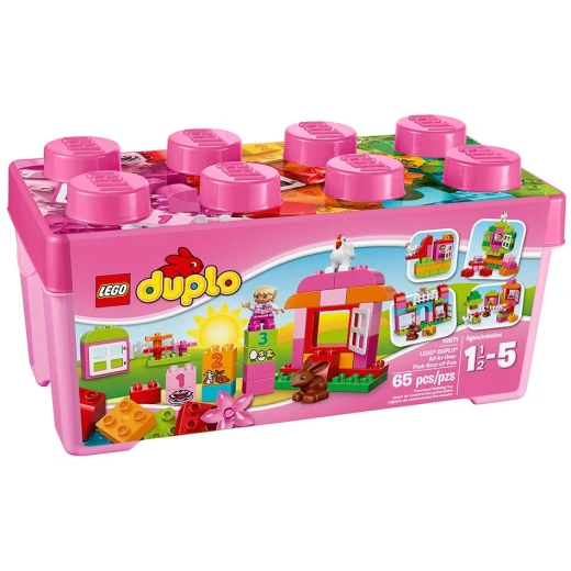 Lego   DUPLO® All-in-One-Pink-Box-of-Fun 65 Pieces