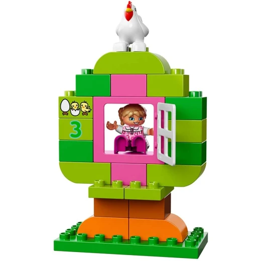 Lego   DUPLO® All-in-One-Pink-Box-of-Fun 65 Pieces - ليجو - Image 4