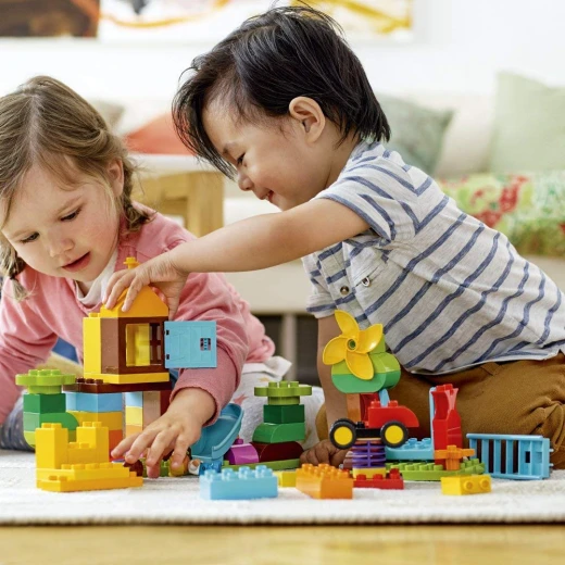 Lego Large Playground Brick Box 71 Pieces - ليجو - Image 2