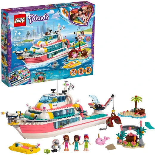 Lego Rescue Mission Boat 908 Pieces Lego Rescue Mission Boat 908 Pieces