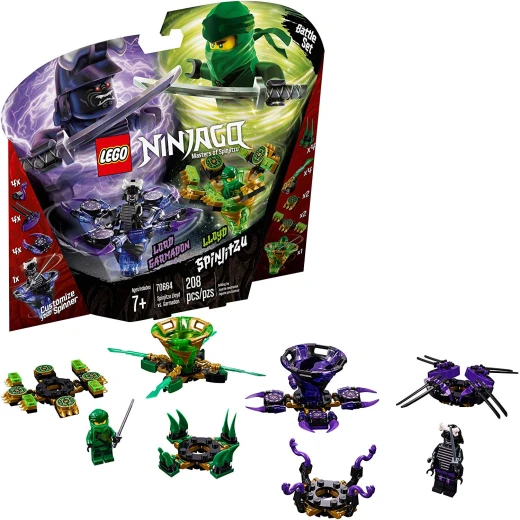 Lego Spinjitzu Lloyd vs. Garmadon 208 Pieces Lego Spinjitzu Lloyd vs. Garmadon 208 Pieces