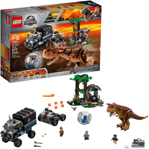 Lego Carnotaurus Gyrosphere Escape 577 Pieces Lego Carnotaurus Gyrosphere Escape 577 Pieces