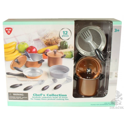 PlayGo Chef's Collection 12 PCS (Metal CookWare) PlayGo Chef's Collection 12 PCS (Metal CookWare)