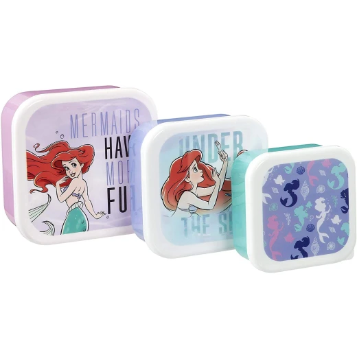 Funko Little Mermaid Plastic Storage Set, Polypropylene, 3 Sizes - Under The Sea Funko Little Mermaid Plastic Storage Set, Polypropylene, 3 Sizes - Under The Sea