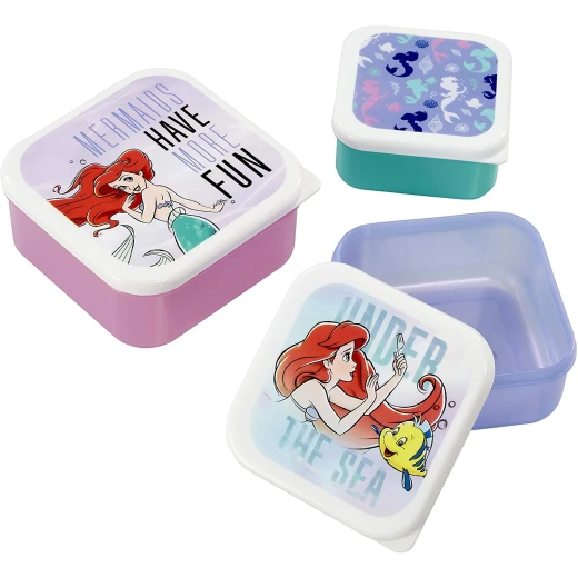 Funko Little Mermaid Plastic Storage Set, Polypropylene, 3 Sizes - Under The Sea - فانكو - Image 3