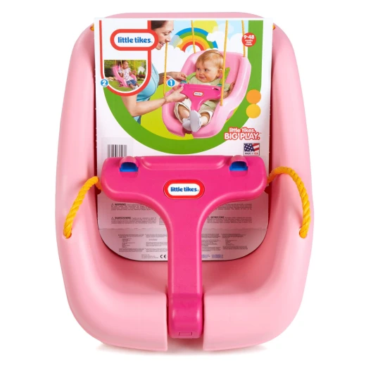 Little Tikes 2-in-1 Snug 'n Secure Swing - Pink - ليتل تايكس - Image 2