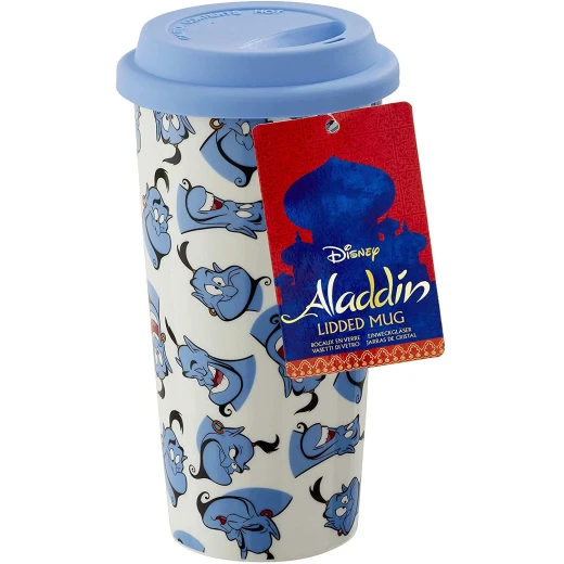Funko Aladdin Lidded Mug, Porcelain, 473ml - Genie Pattern Funko Aladdin Lidded Mug, Porcelain, 473ml - Genie Pattern