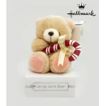 Hallmark Small Candy Cane Teddy Bear - هولمارك