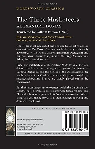 The Three Musketeers (Wordsworth Classics) Paperback,592 pages - Image 2
