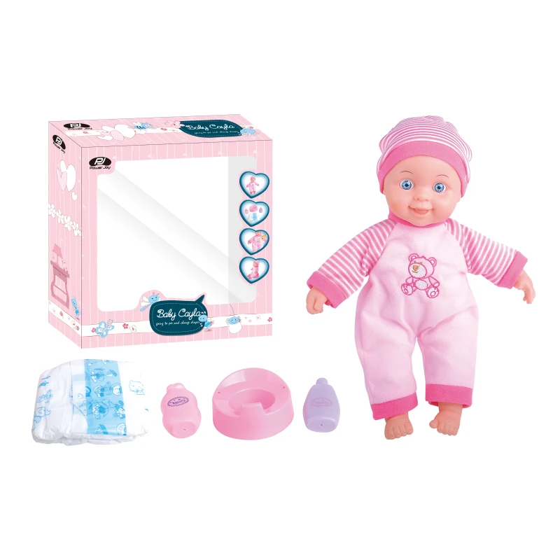 "P.JOY BABY CAYLA NAPPIES SET 12""/30CM WITH 4 SOUNDS B/O" - باور جوي