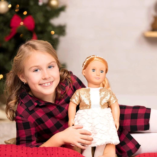 Our Generation Holiday Hope-Holiday Doll in Sequin Outfit, 18" - أور جيناريشن - Image 2