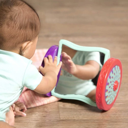 B. Toys – Looky-Looky Crawl Along Mirror – Sensory Crawling Toy for Babies - بي. تويز - Image 3