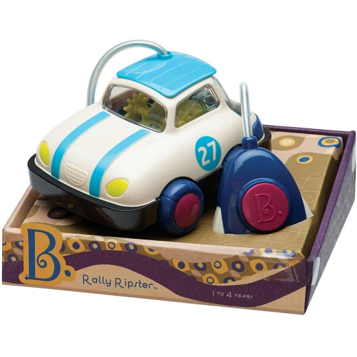 B. toys – Rally Ripster – One Button Remote Control Light-Up Toy Car for Babies & Toddlers