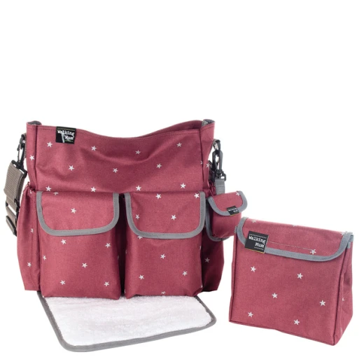 Walking Mum Gaby Winter - Burgundy Basket Bag