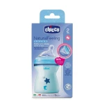 Chicco Natural Feeling Bottle 2m + 250ml Blue - تشيكو