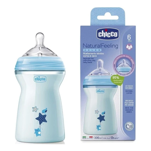 Chicco Biberon Baby Bottle for Above 6 Months Baby - 330 ml Chicco Biberon Baby Bottle for Above 6 Months Baby - 330 ml