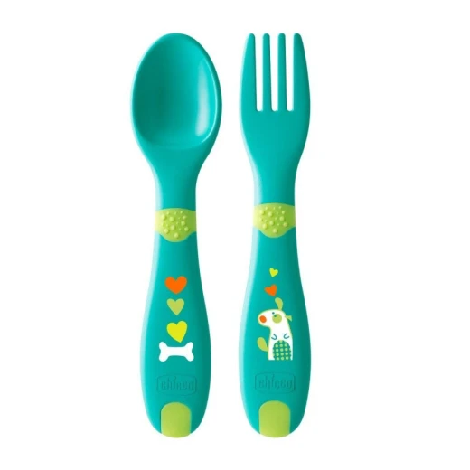 Chicco My First Cutlery 12 شهر - تشيكو - Image 2