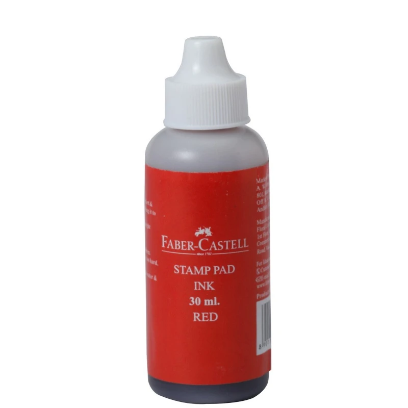 Faber-Castell Stamp Pad Ink - 30ml (Red) - فابر كاستل