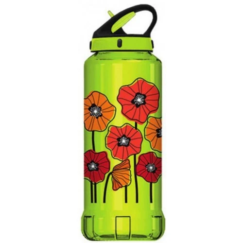 Cool Gear Plastic Rigid Printed Water Bottle - Green, 0.7L Cool Gear Plastic Rigid Printed Water Bottle - Green, 0.7L