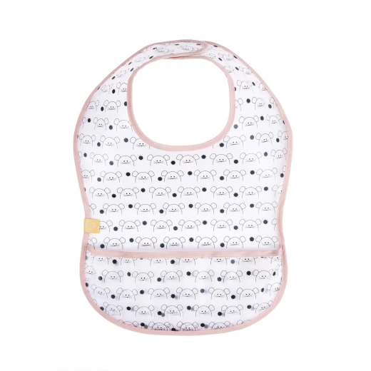Lassig Eva Bibs Little Chums- Mouse Lassig Eva Bibs Little Chums- Mouse