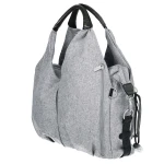 Lassig Neckline Bag-  Black Melange - لاسيج