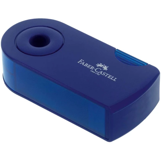 Faber Castell Sleeve Double Hole Sharpener Box, Blue - فابر كاستل - Image 4