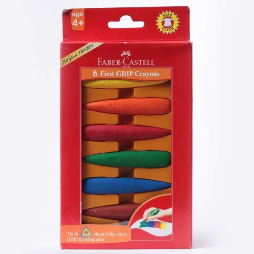 Faber Castell Wax Crayons Grip early age 6cl Faber Castell Wax Crayons Grip early age 6cl
