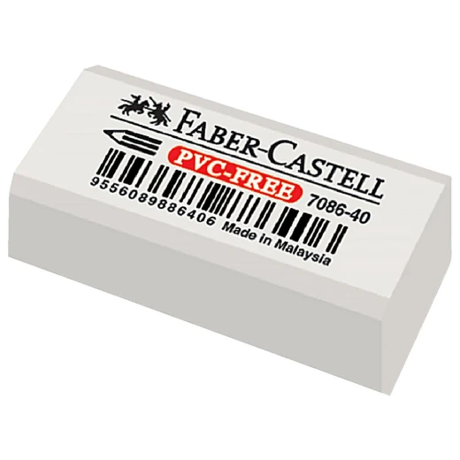 Faber- Castell PVC Free Eraser White Faber- Castell PVC Free Eraser White