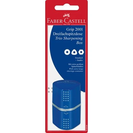 Faber-Castell GRIP Trio Pencil Sharpener, Blue - فابر كاستل - Image 2