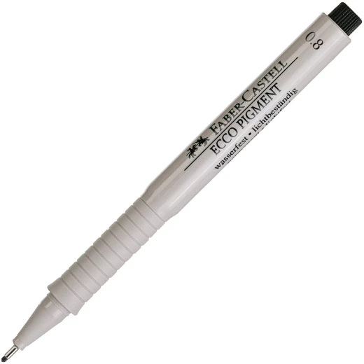 Faber-Castell Ecco Pigment FIneliner 0.8mm Black Ink Pen - فابر كاستل - Image 4