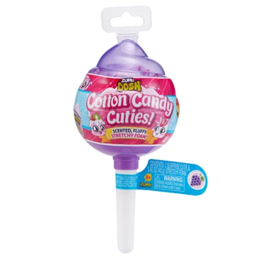 Zuru Oosh Cotton Candy Cuties Scented, Squishy, Stretchy Slime with Collectible Cutie Slow Rise Toy, Medium Pop, Random Selection - زورو - Image 8