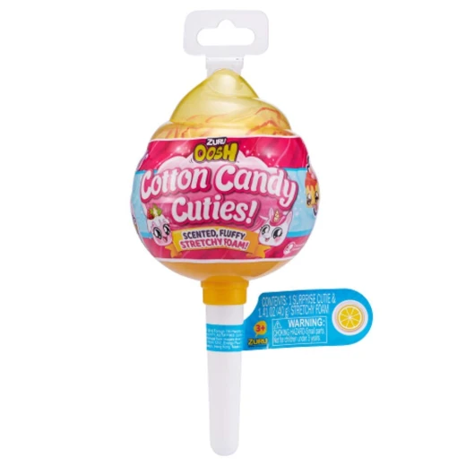 Zuru Oosh Cotton Candy Cuties Scented, Squishy, Stretchy Slime with Collectible Cutie Slow Rise Toy, Medium Pop, Random Selection - زورو - Image 9