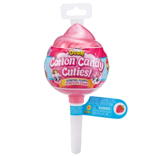 Zuru Oosh Cotton Candy Cuties Scented, Squishy, Stretchy Slime with Collectible Cutie Slow Rise Toy, Medium Pop, Random Selection - زورو - Image 7