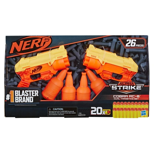 Nerf- 26-Piece Cobra RC-6 Dual Targeting Set